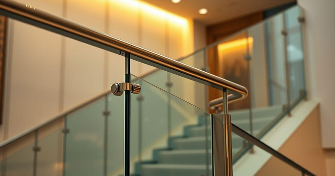 Corrimão vidro em escada: segurança e elegância para seu espaço